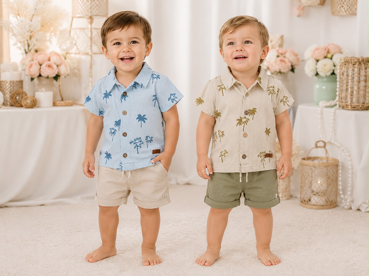 Camisa Estampada Bambula “Big Bay” T.(6-9/9-12/12-18/24/36 meses) Art.3146