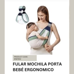 Fular Mochila Porta Bebe Ergonómico “Andy” Surtido de colores
