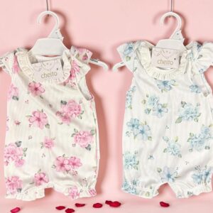 Entero con volados Micro Morley estampado “Cheito” T.(0 al 3) Art.7628