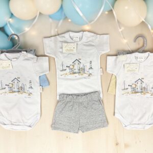 Conjunto Algodon (Body + Short) “Cheito” T.(0-1-3-6 meses) Art.7633