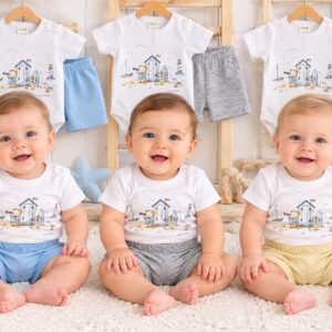 Conjunto Algodon (Body + Short) “Cheito” T.(0-1-3-6 meses) Art.7633