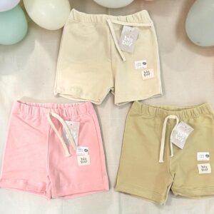 Short Algodon Rustico Liso Bebe “Big Bay” T.(6-9/9-12/12-18/24/36 meses) Art.579