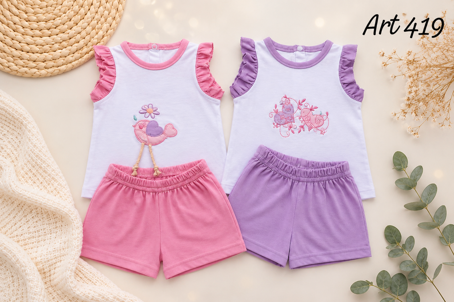 Conjunto Bordado Nena Lola T. (1 al 4) Art. (419)