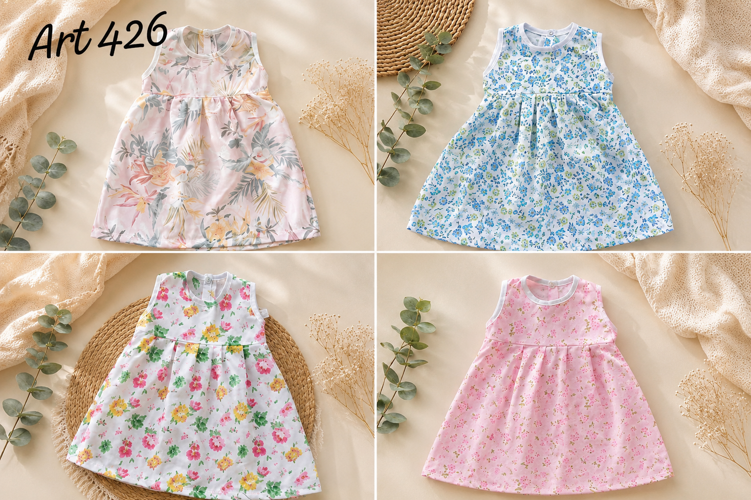 Vestido Floreado Lola T. (1 al 4) Art. (426)
