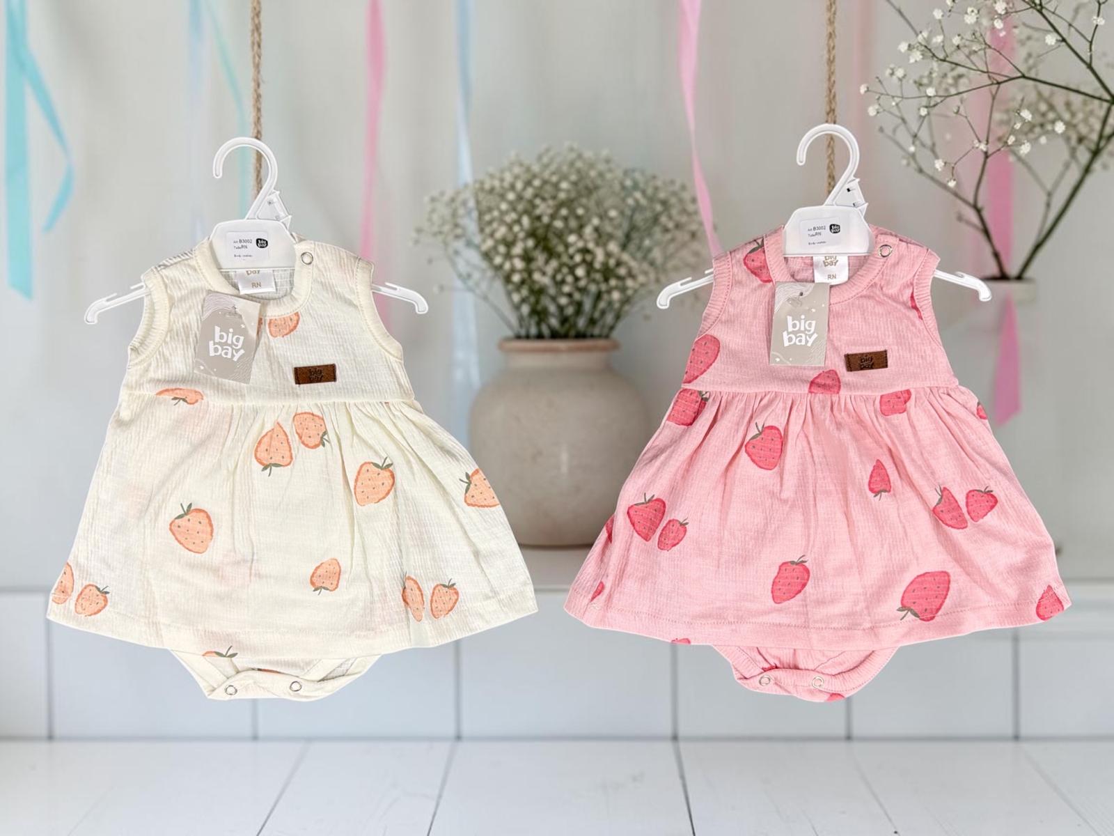 Body Vestido Estampado Bambula “Big Bay” T.(RN/0-3/3-6/6-9/9-12 Meses) Art.3002
