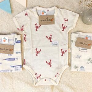 Body Manga Corta Estampado Nene “Naranjo” T.(0 Al 4) Art.51421
