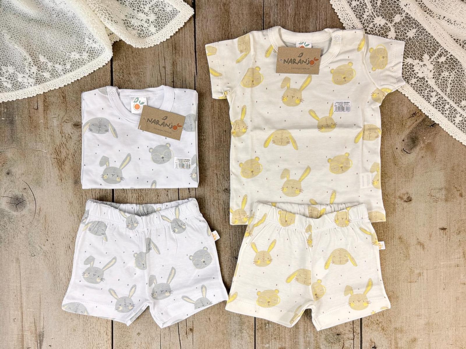 Conjunto Pijama Manga corta (Remera y Short) "Naranjo" T.(2 al 6) Art.2462