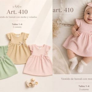 Vestido “Hawai” Micky Baby T.(1 al 4)(Hasta 18 meses aprox) Art.410