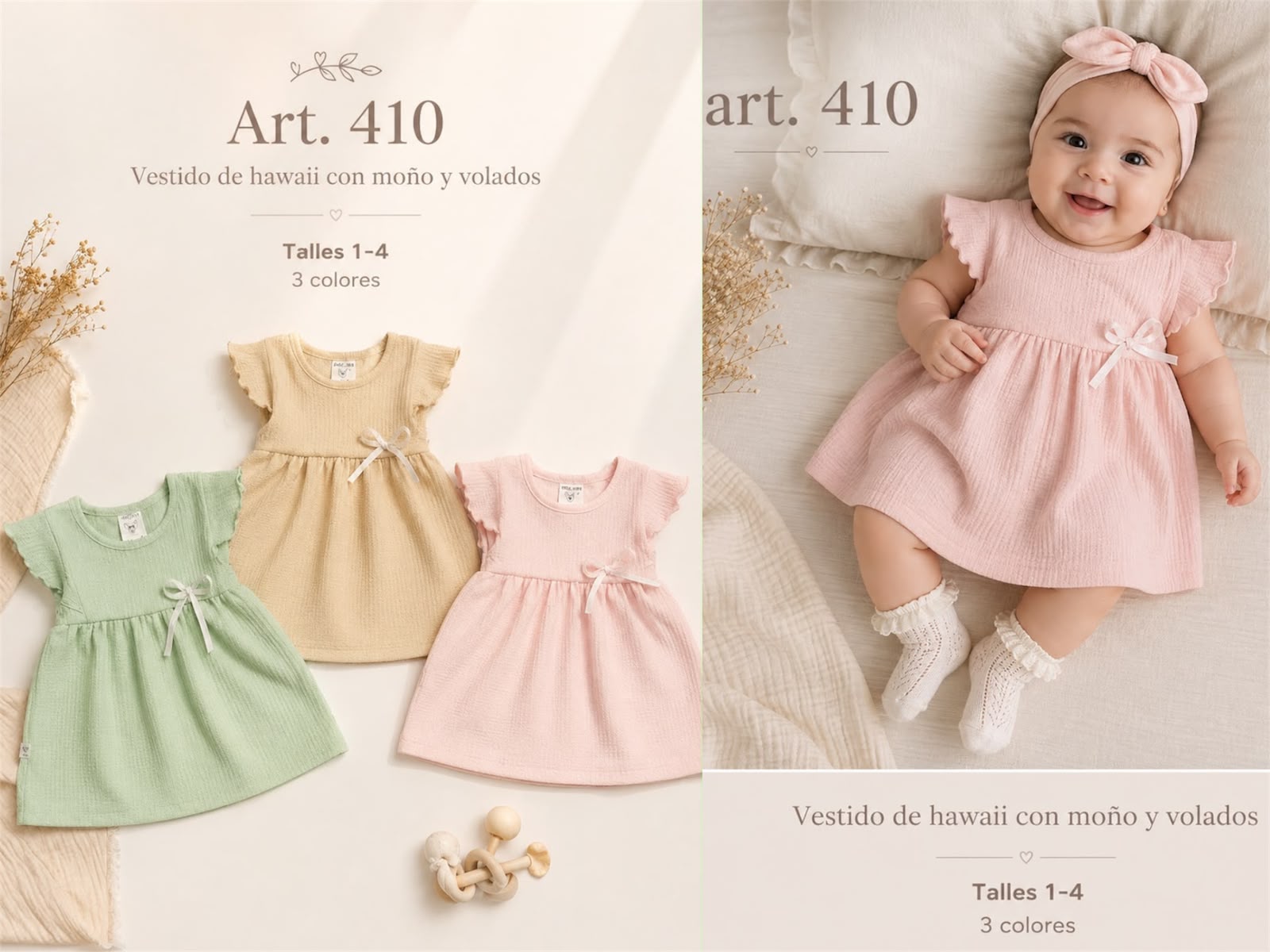 Vestido “Hawai” Micky Baby T.(1 al 4) Art.410