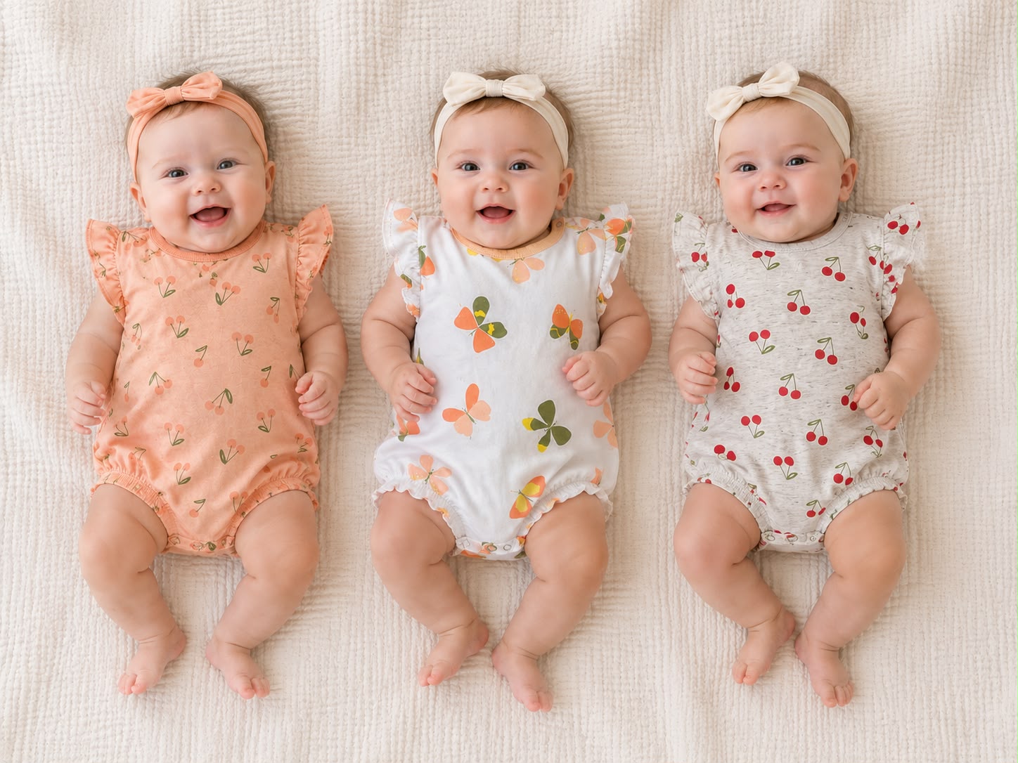 Entero Algodon estampado con volados “Big Bay” T.(RN/0-3/3-6/6-9/9-12 meses) Art.27690