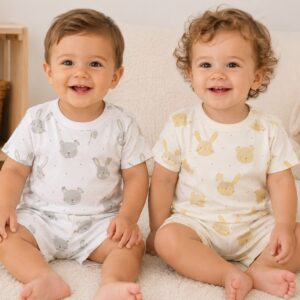 Conjunto Pijama Manga corta (Remera y Short) "Naranjo" T.(2 al 6) Art.2462