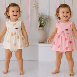Body Vestido Estampado Bambula “Big Bay” T.(RN/0-3/3-6/6-9/9-12 Meses) Art.3002