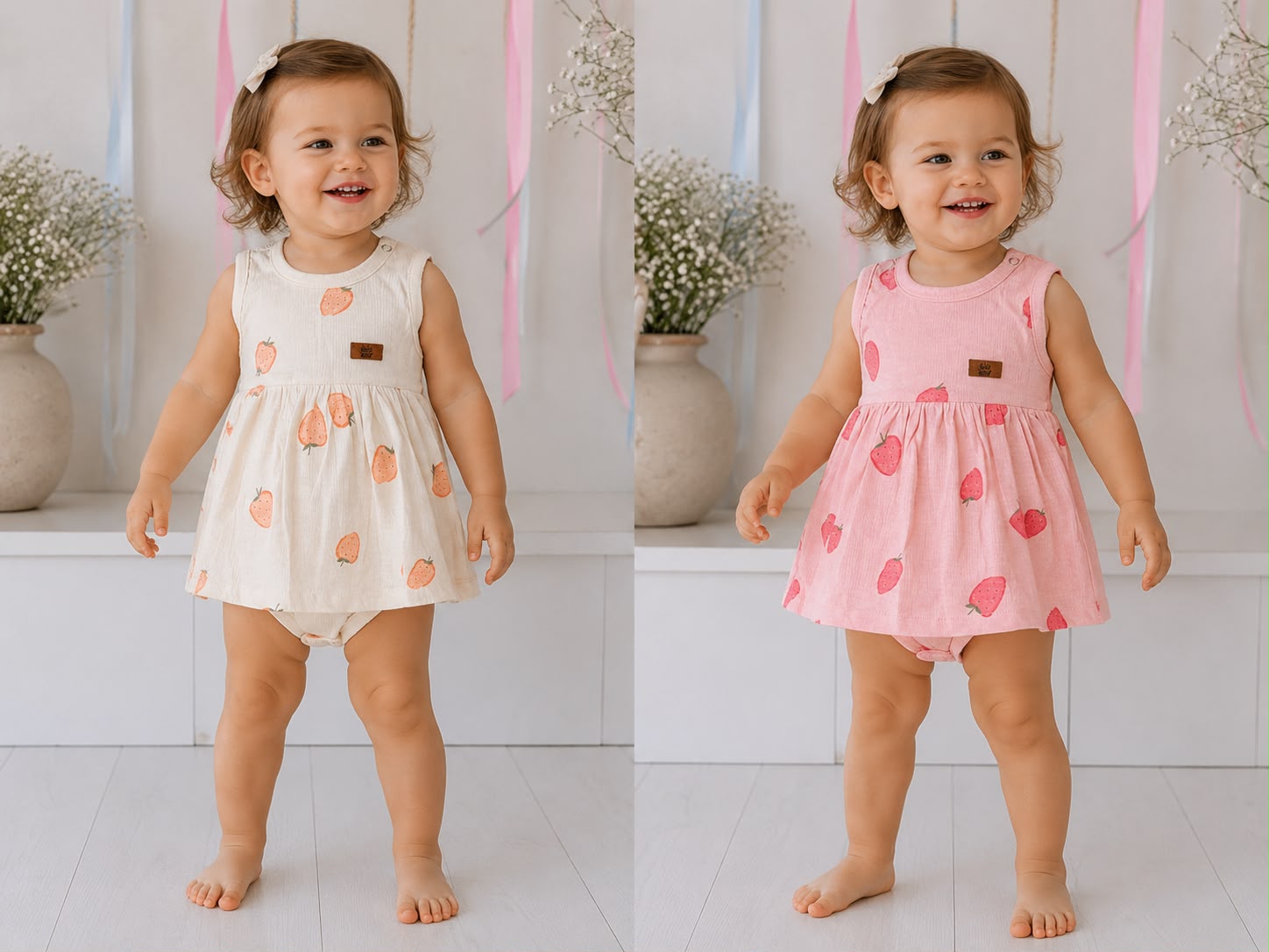 Body Vestido Estampado Bambula “Big Bay” T.(RN/0-3/3-6/6-9/9-12 Meses) Art.3002