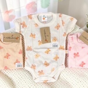 Body Manga Corta Estampado Nena “Naranjo” T.(0 Al 4) Art.2721
