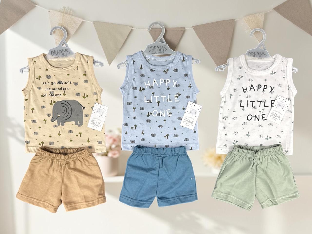 Conjunto con Musculosa Estampado Dreams T. (6, 9, 12, 18) Art. 952 OFERTA PRETEMPORADA
