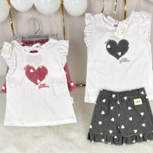 Conjunto Bordado Remera y Calza Nena T. (0, 1, 3 Y 6 Meses) Art. 7637