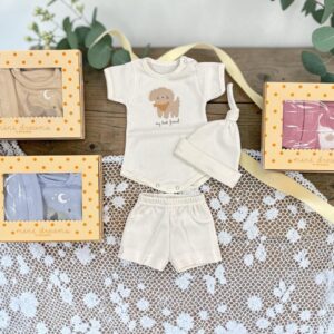 Set en Caja Dreams Body, Short y Gorro De Morley T. (0 al 2) Art. 628 OFERTA PRETEMPORADA