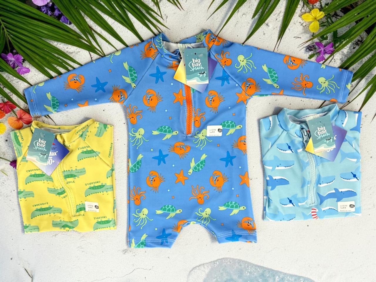 Enterito UV Big Bay Estampado Varon Talle (6 a 9, 9 a 12, 18, 24 y 36 meses) Art.14
