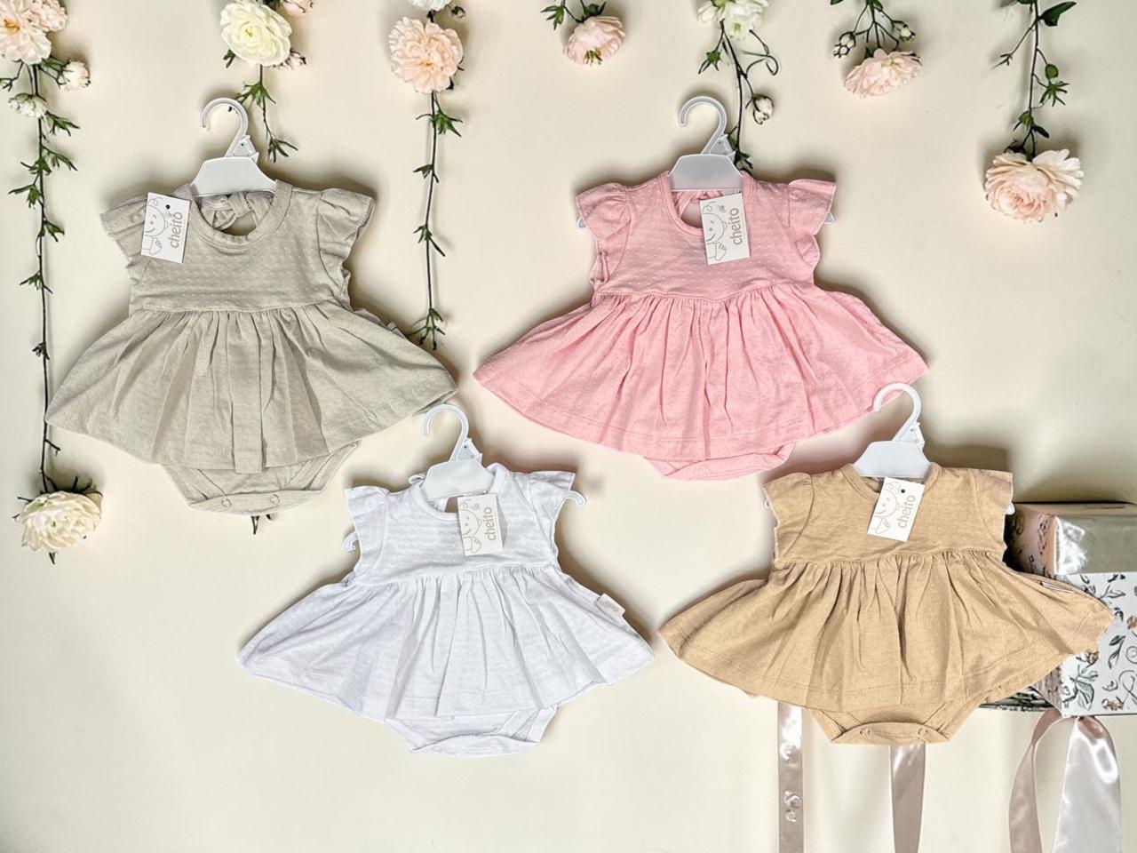 Body Vestido de Plumetti Cheito T. (0, 1, 3 y 6 meses) Art. 7619