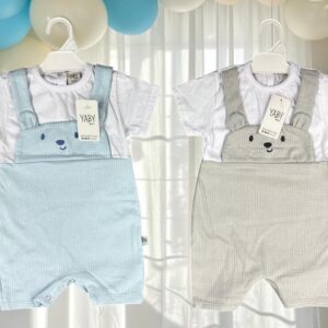 Jardinero Cuadrille "Osito" Yaby T. (0-3, 3-6 y 6-9 meses) Art. 27002