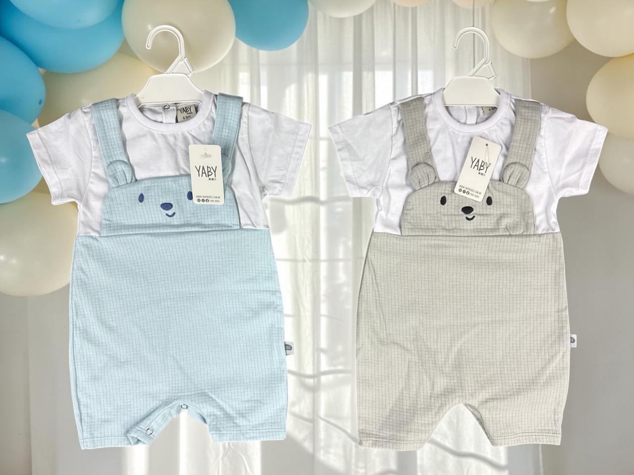 Jardinero Cuadrille "Osito" Yaby T. (0-3, 3-6 y 6-9 meses) Art. 27002