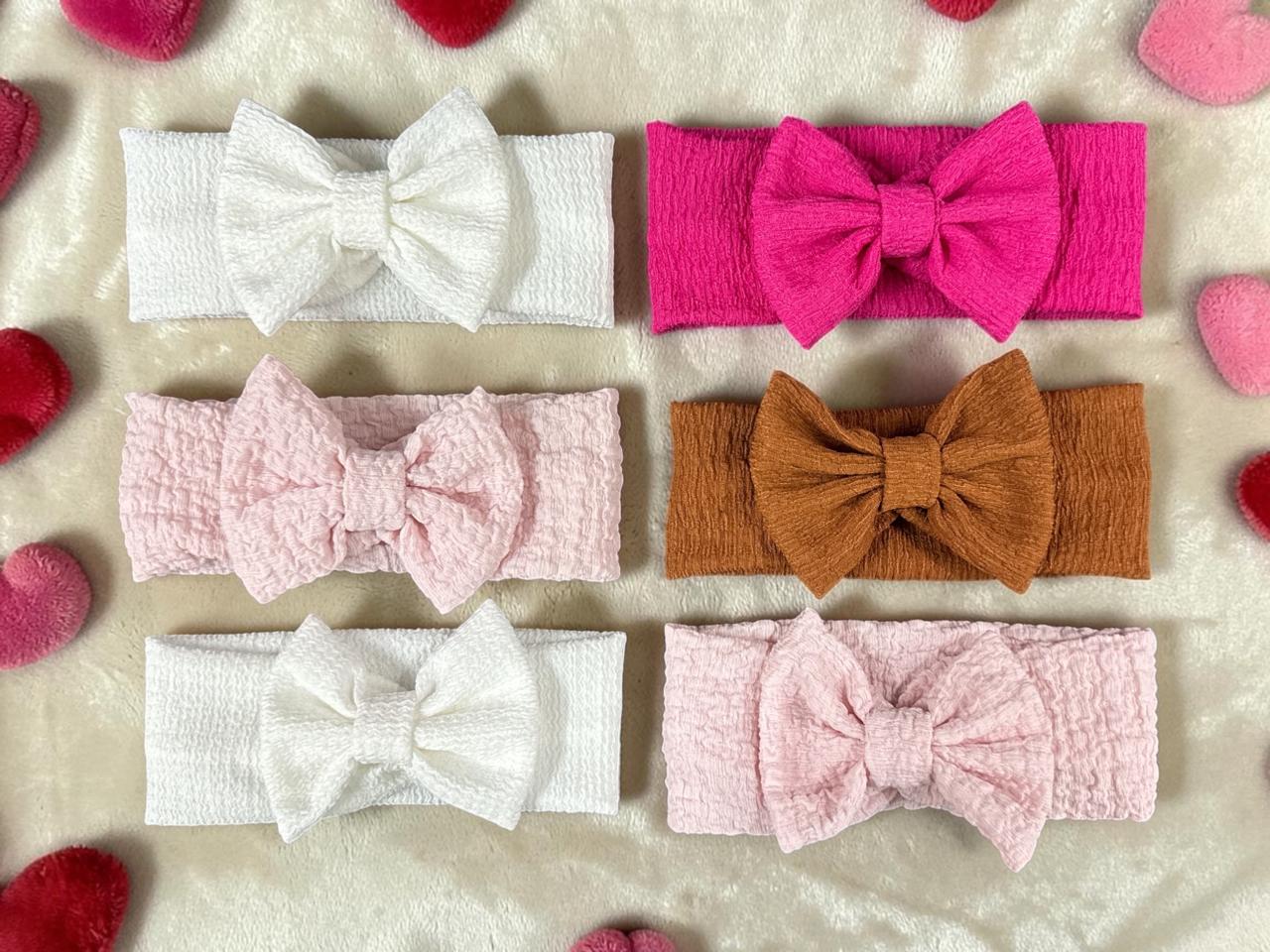 Vincha con Moño de Cloque Kelly Babies Pack x 6
