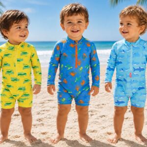 Enterito UV Big Bay Estampado Varon Talle (6 a 9, 9 a 12, 18, 24 y 36 meses) Art.14