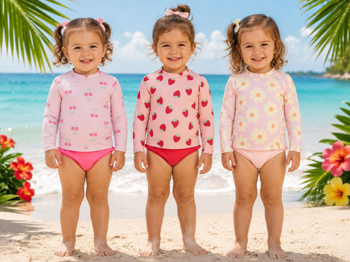 Conjunto UV Big Bay Estampado Nena Talle (6 a 9, 9 a 12, 18, 24 y 36 meses) Art.13-1