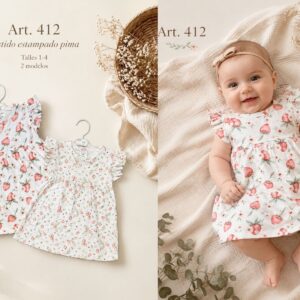 Vestido estampado Pima “Micky Baby” T.(1 al 4) Art.412