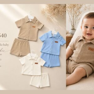 Conjunto Camisa y Short “Waffle” Micky Baby T.(1 al 3) Art.540