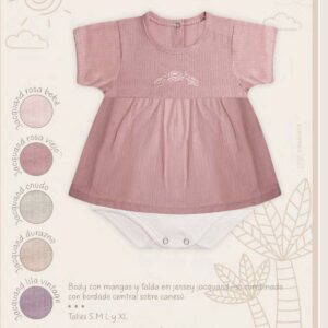 Body vestido Algodon Labrado Mini Dreams T.(S-M-L-XL) Art.701