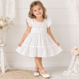 Vestido Batista con Guipiur “Andy” T.(2-4-6)(Hasta 3/4 años aprox)