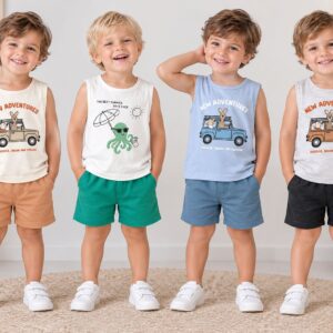 Conjunto Algodon Sin Manga con estampa Dreams T.(1 al 5)(Hasta los 3 años) Art.794