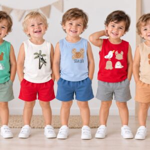 Conjunto Algodon Sin Manga Con Estampa Mini Dreams T.(6-9-12-18 meses) Art.773