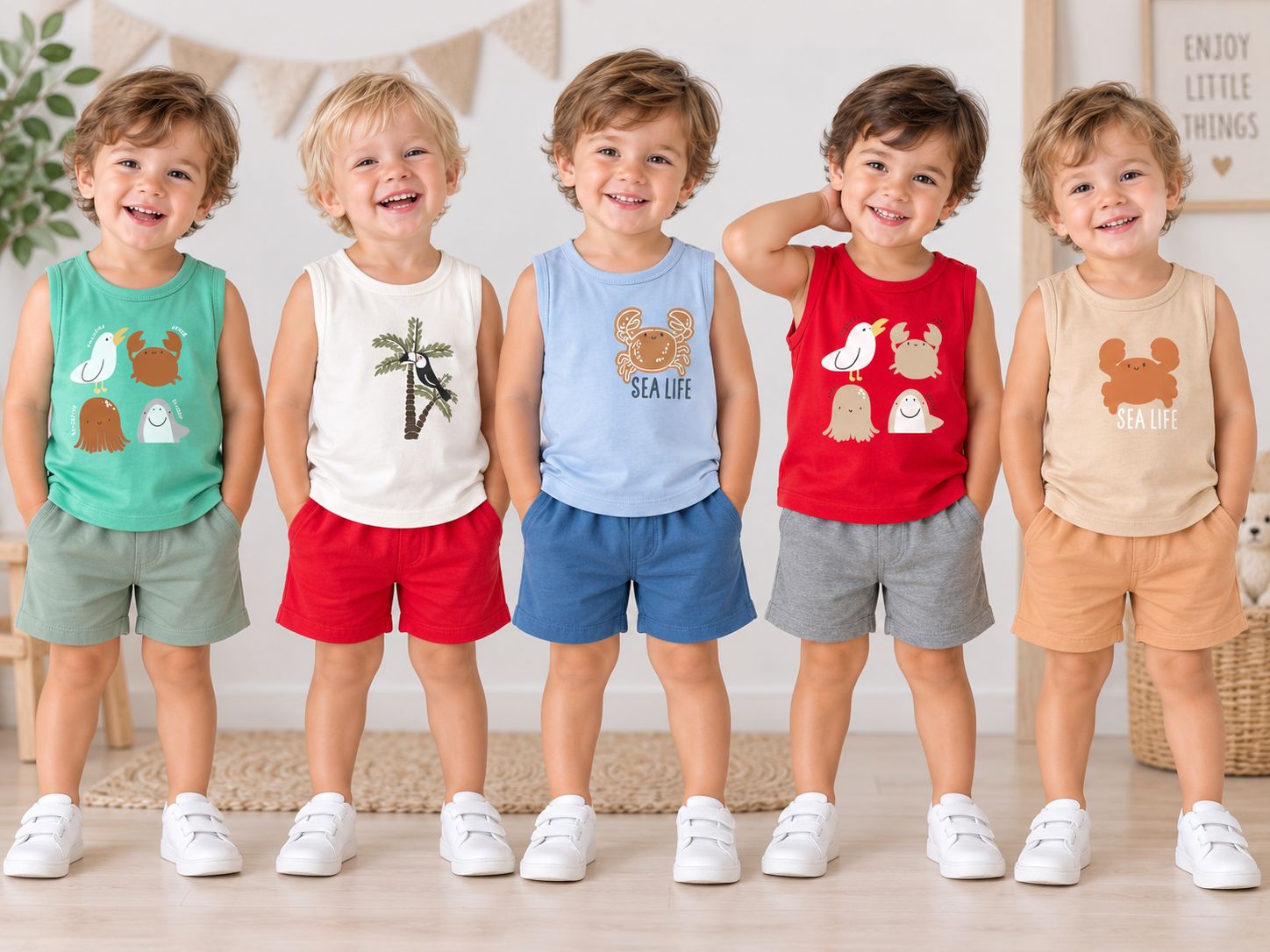 Conjunto Algodon Sin Manga Con Estampa Mini Dreams T.(6-9-12-18 meses) Art.773