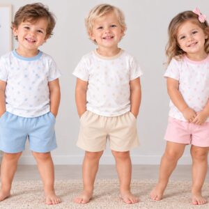 Conjunto Pijama Algodon (Remera y Short) Gamise T.(1 al 4) Art.37