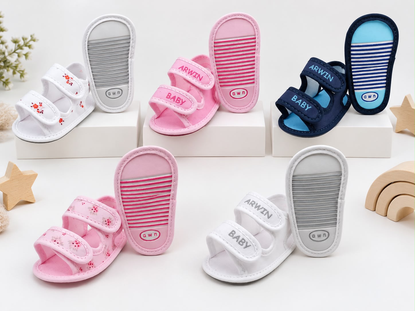 Sandalia “Arwin” T.(S-M-L) Surtido de colores