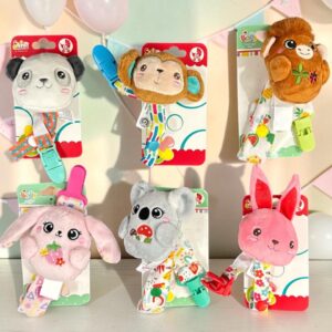 Portachupete Estampado Broche De Plastico con MUÑECO “Woody Toys” Art.9586