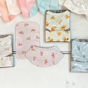 Set Babero y Babita Algodon “Pame Babies”