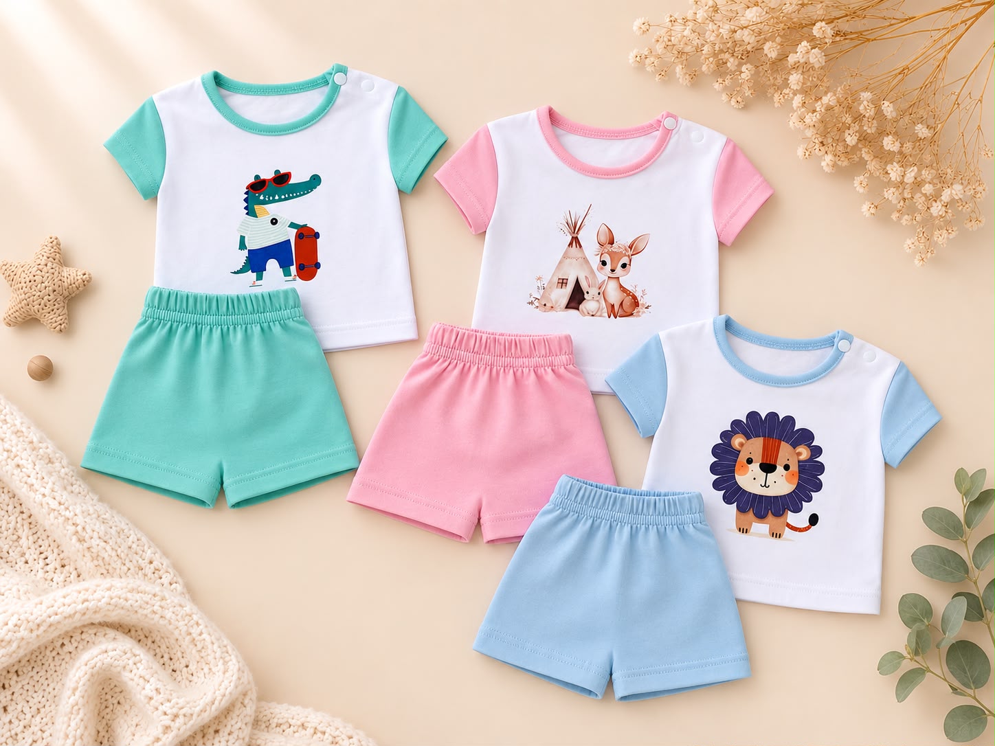 Conjunto Manga Corta con estampa “Lola” T.(1 al 4) Art.415