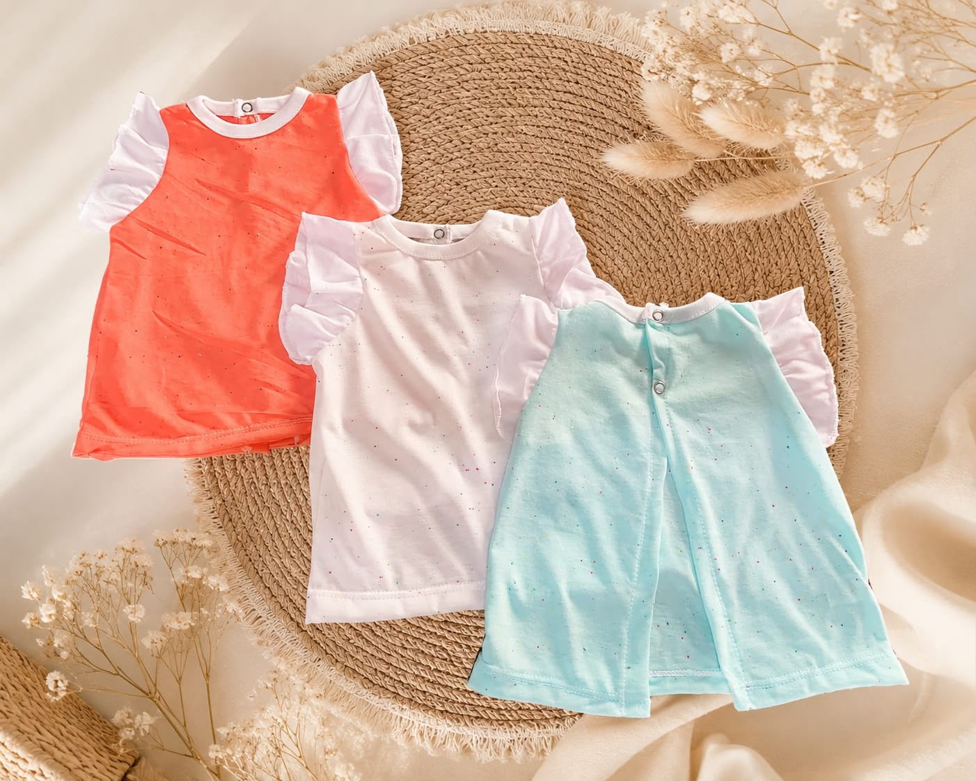 Blusa Algodon con volados “Lola” T.(1 al 4)