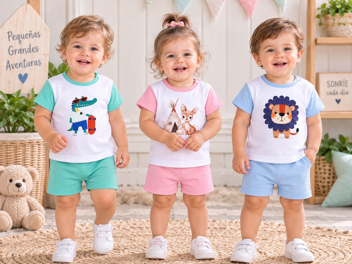 Conjunto Manga Corta con estampa “Lola” T.(1 al 4) Art.415