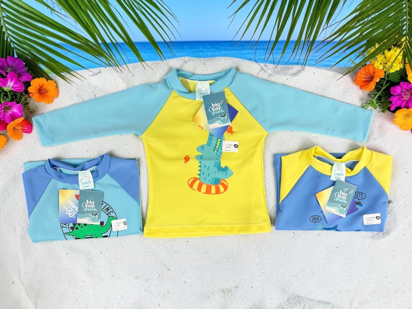 Remera UV con estampa bebe “Big Bay” T.(6-9/9-12/18/24/36 Meses) Art.20/3 (En bolsa de ziploc)