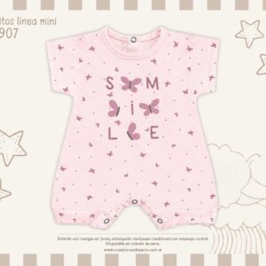 Entero manga corta NENA “Mini Dreams” T.(S-M-L-XL) Art.907 SURTIDO DE COLORES-OFERTA PRETEMPORADA