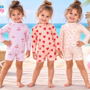 Entero UV Estampado Nena “Big Bay” T.(6 a 9, 9 a 12, 18, 24 y 36 meses) Art.12-1