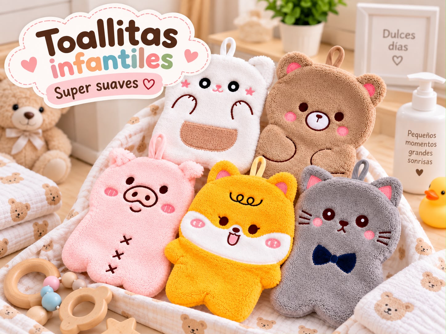 Toallita Infantil “Analia Babies” Pack x 5