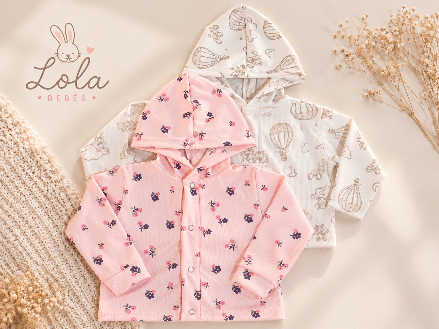 Saquito Algodón Morley CON CAPUCHA “Lola” T.(1 al 4) OFERTA