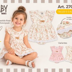 Body Vestido estampado “Yaby” T.(0-3/3-6/6-9/9-12/12-18 meses) Art.27021
