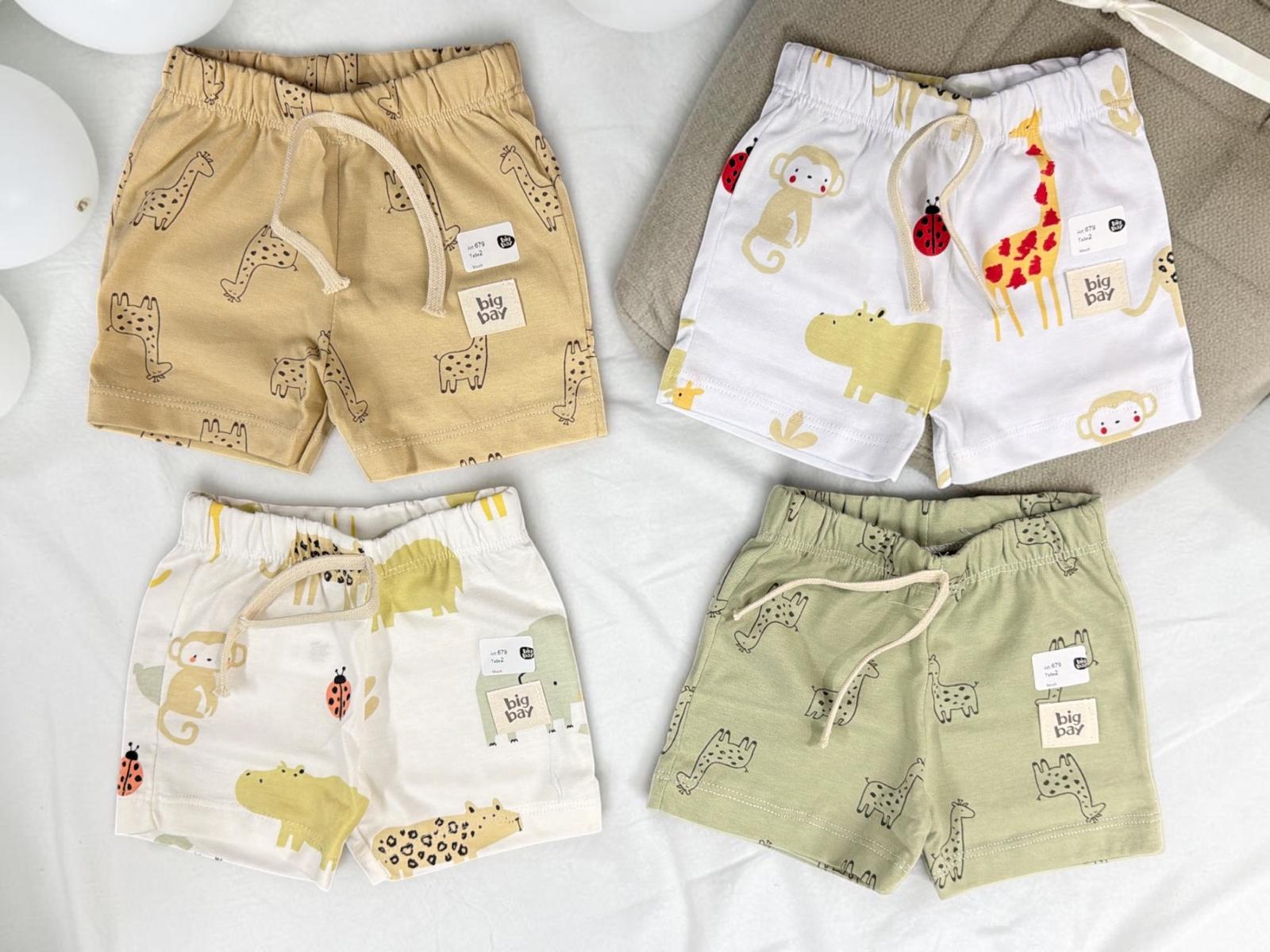 Short Algodon Estampado Nene “Big Bay” T.(2 al 6)(Hasta 3 años) Art.679