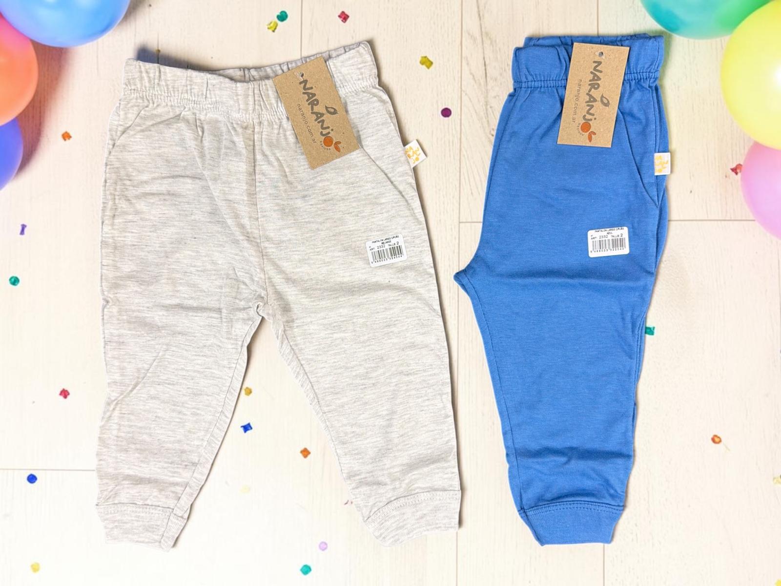 Pantalon Babucha Algodon bebe “Naranjo” T.(2 al 5)(Hasta 3 años) Art.2332